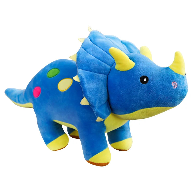 🦕 Giant Dinosaur Plush Toy – Soft Cuddly Triceratops for Kids & Collectors