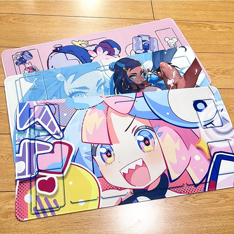 🎀 Pokémon Girls Mouse Pad – Aesthetic Waterproof Desk Mat 💻