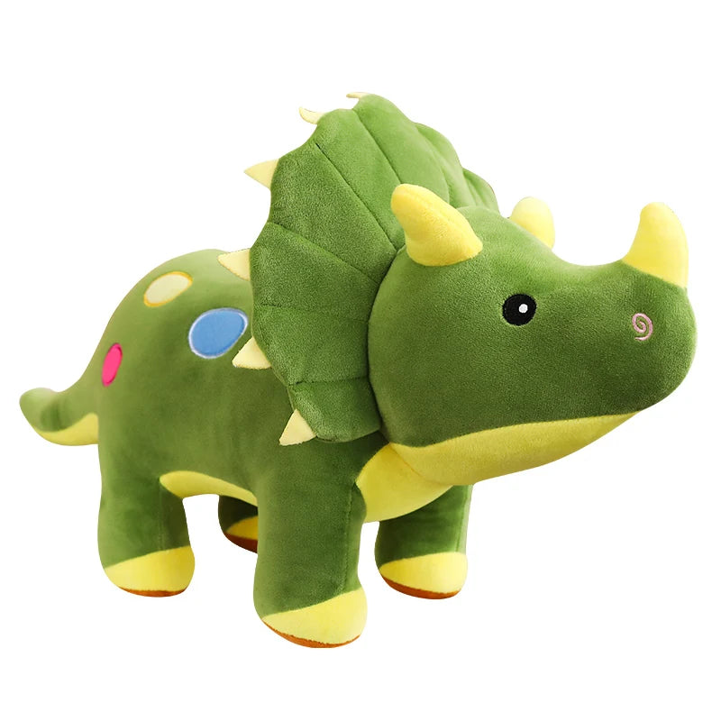 🦕 Giant Dinosaur Plush Toy – Soft Cuddly Triceratops for Kids & Collectors