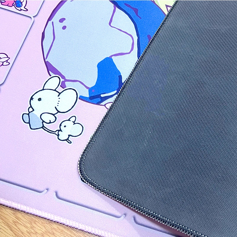 🎀 Pokémon Girls Mouse Pad – Aesthetic Waterproof Desk Mat 💻
