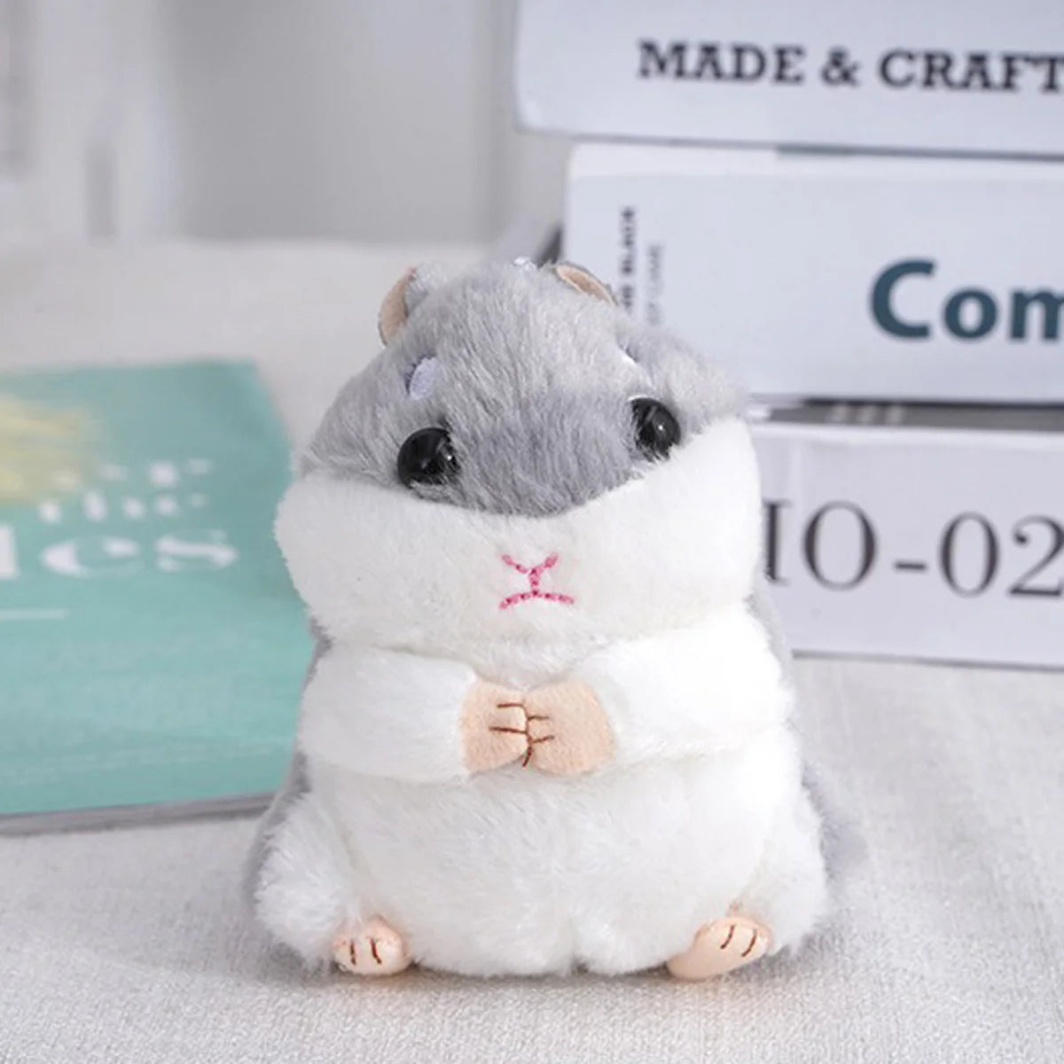 🐹 Cute Hamster Plush Keychain – Mini Stuffed Toy for Kids & Gifts 🎁