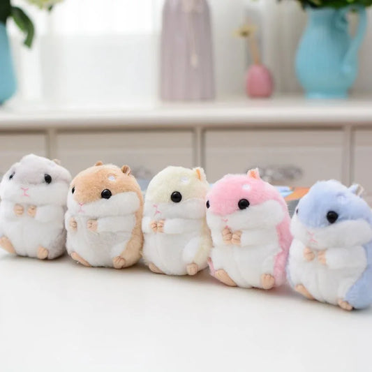 🐹 Cute Hamster Plush Keychain – Mini Stuffed Toy for Kids & Gifts 🎁