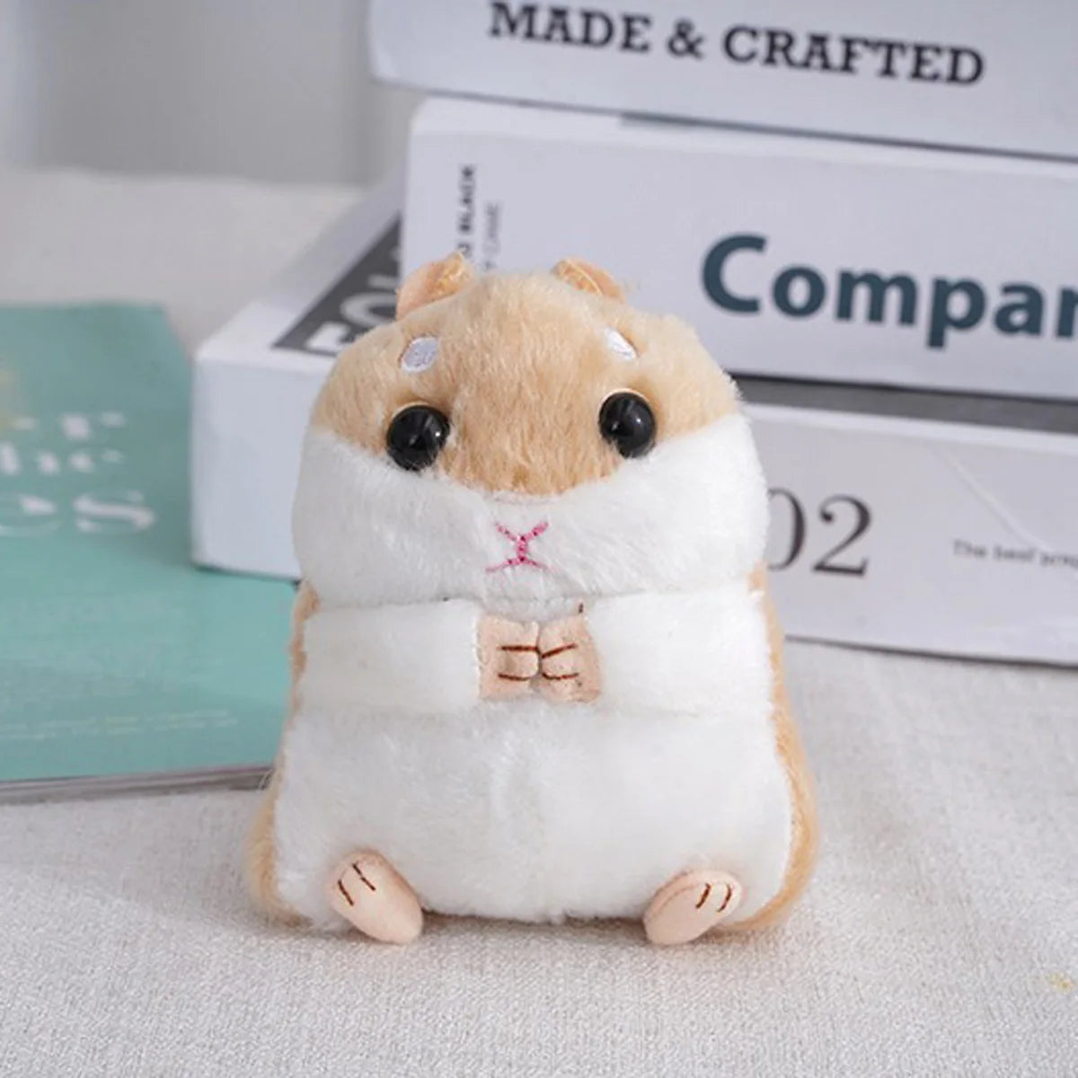 🐹 Cute Hamster Plush Keychain – Mini Stuffed Toy for Kids & Gifts 🎁