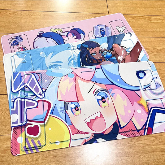 🎀 Pokémon Girls Mouse Pad – Aesthetic Waterproof Desk Mat 💻
