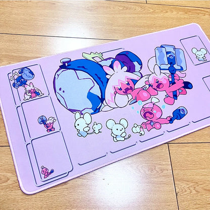 🎀 Pokémon Girls Mouse Pad – Aesthetic Waterproof Desk Mat 💻