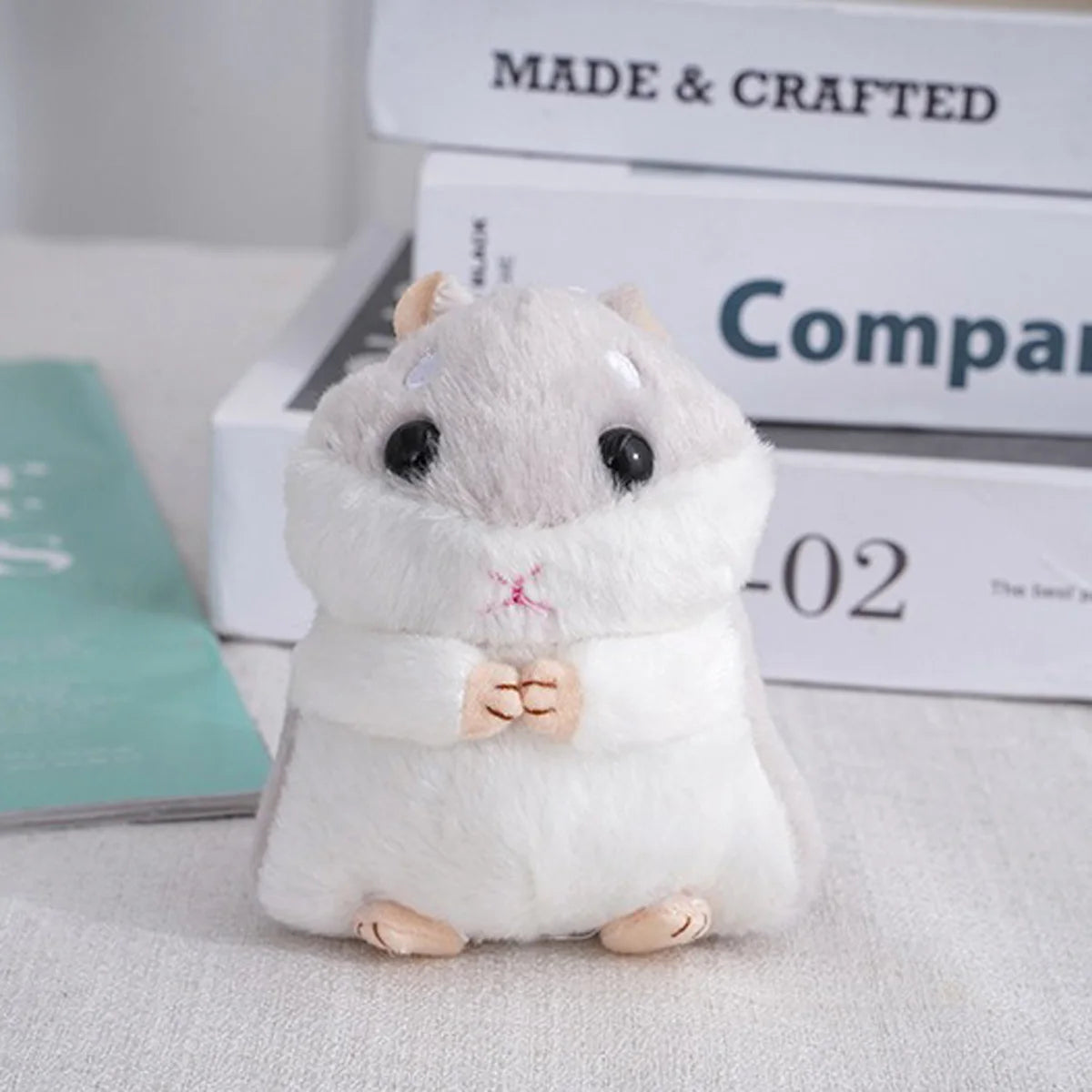 🐹 Cute Hamster Plush Keychain – Mini Stuffed Toy for Kids & Gifts 🎁
