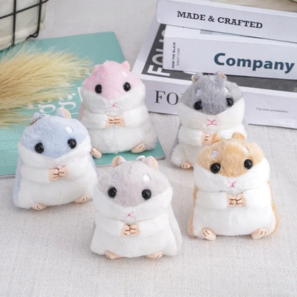 🐹 Cute Hamster Plush Keychain – Mini Stuffed Toy for Kids & Gifts 🎁